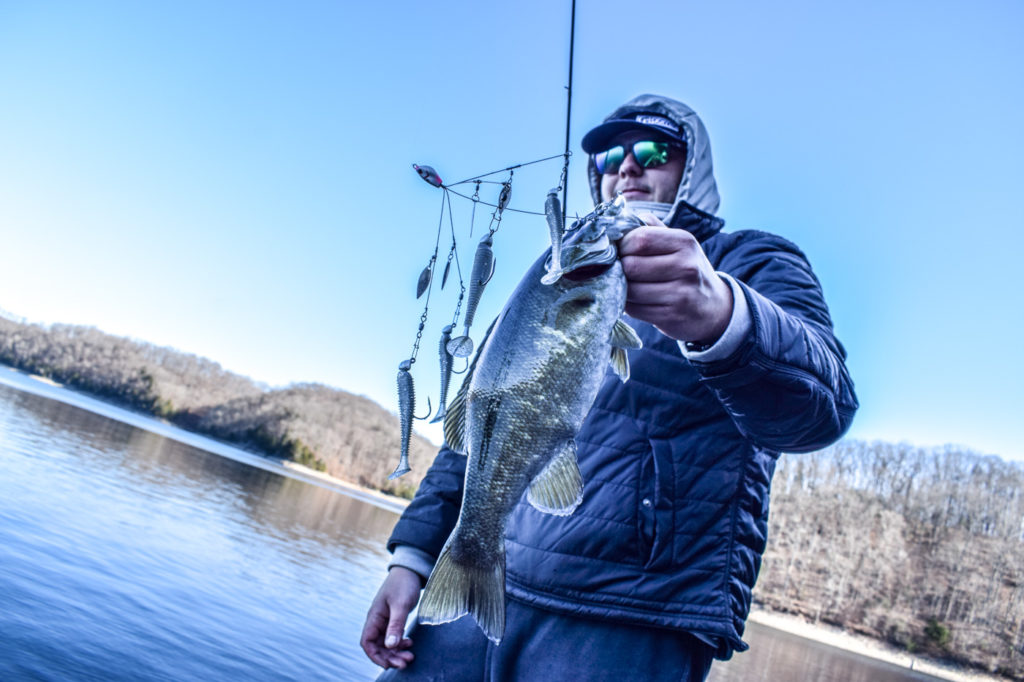 Bailey McKinney winter fishing